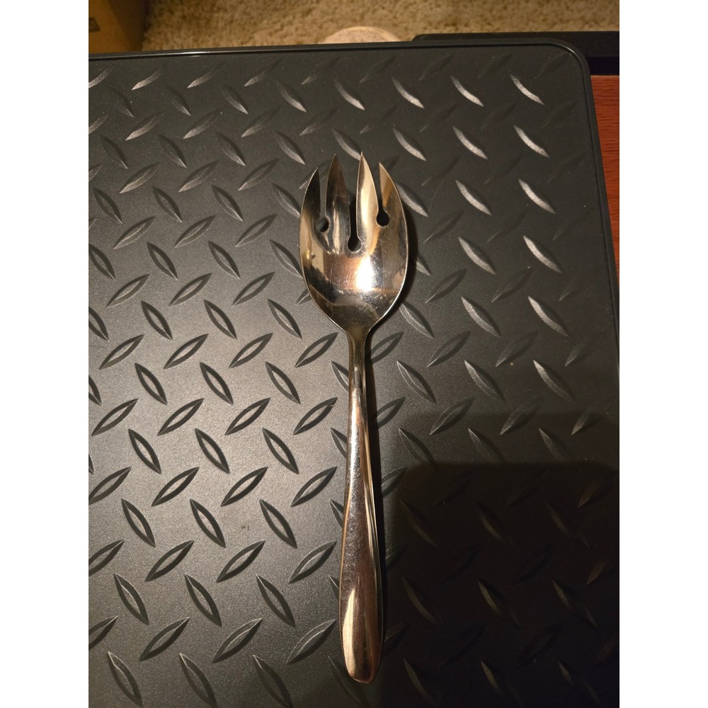 Oneida Northland Stainless Steel Slotted Salad Serving Fork Vintage Silverware